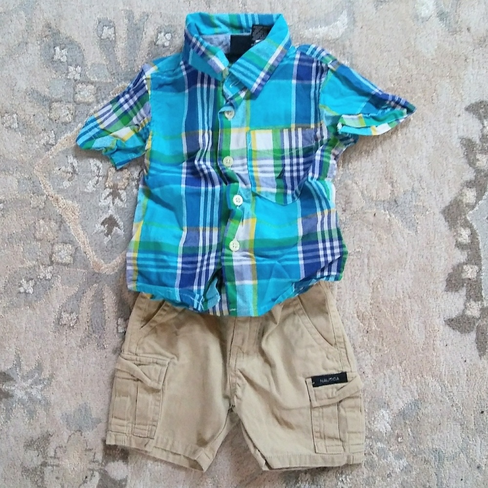 Nautica 2 Piece Shirt/Shorts Set